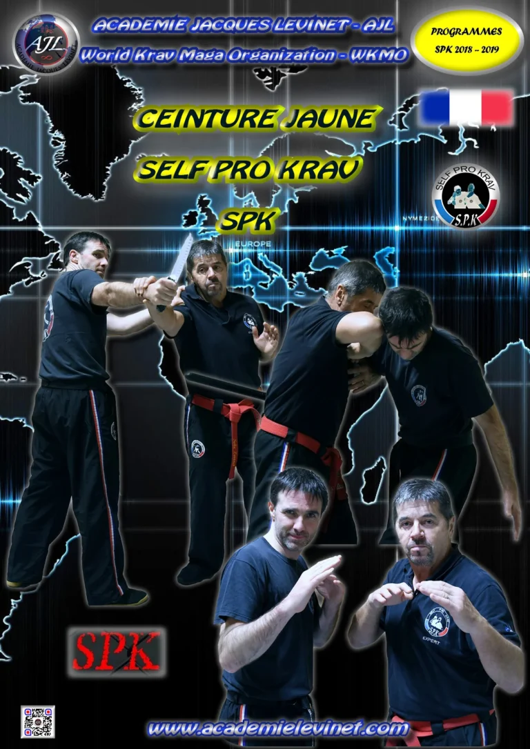 CEINTURE JAUNE KRAVMAGA SPK